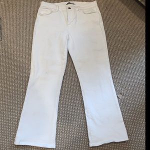 JBRAND Gigi White flare cropped jeans